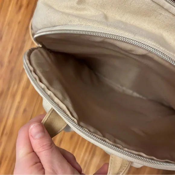 BEIS Travel Backpack in Beige - Picture 5 of 7